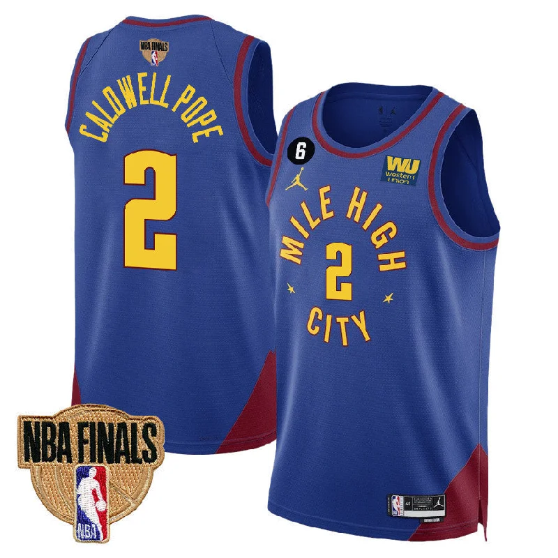 Custom soccer jersey with high-performance fabric-Custom basketball jersey with high-performance fabric-Kentavious Caldwell Pope Denver Nuggets NBA Finals Jersey