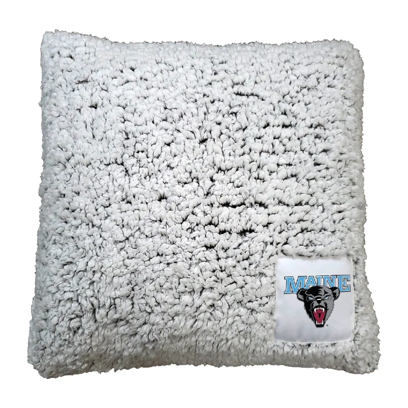 Custom team rugs for home game days-Maine Frosty Throw Pillow