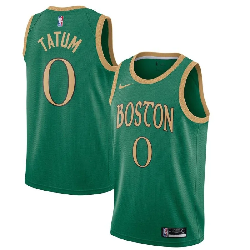 Custom soccer jersey for youth soccer leagues-Custom basketball jersey for youth basketball leagues-Jayson Tatum Boston Celtics City Edition Jersey