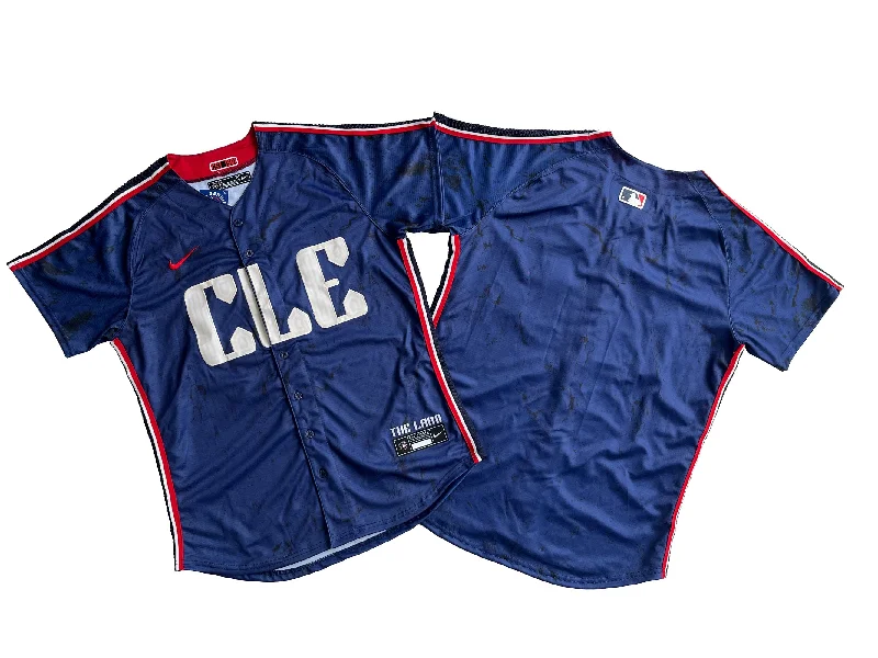 Custom-made baseball jersey for fans and players-Men's Cleveland Guardians Navy 2024 City Connect Limited Jersey