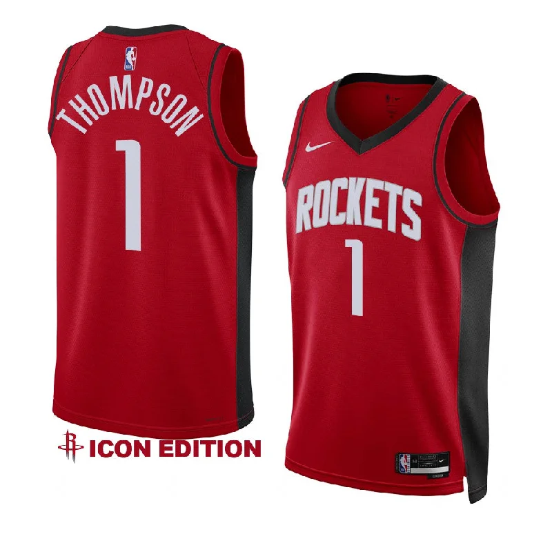 Soccer jersey with flexible and comfortable fit-Basketball jersey with flexible and comfortable fit-Amen Thompson Houston Rockets Jersey