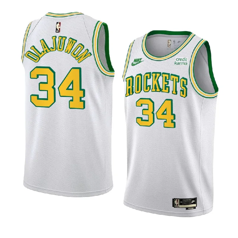 Soccer jersey with unique designs for special events-Basketball jersey with unique designs for special events-Hakeem Olajuwon Houston Rockets Jersey