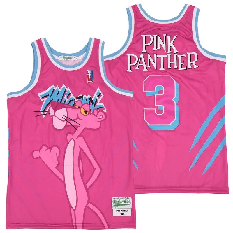 Soccer jerseys with custom patches and designs-Basketball jerseys with custom patches and designs-Miami Heat Pink Panther Jersey