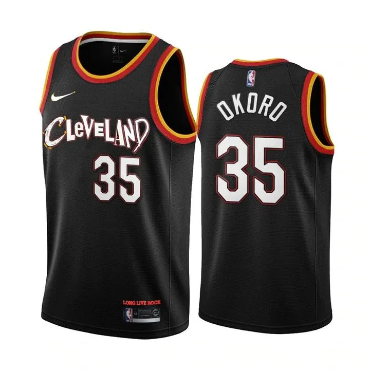 Soccer jersey with custom team branding-Basketball jersey with custom team branding-Isaac Okoro Cleveland Cavaliers Jersey