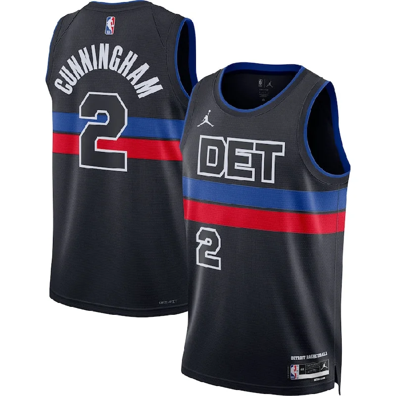 Personalized soccer jersey for team photo sessions-Personalized basketball jersey for team photo sessions-Cade Cunningham Detroit Pistons Jersey