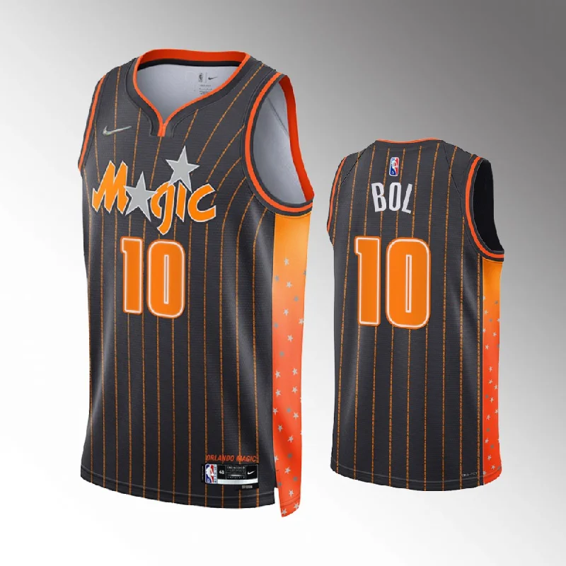 Soccer jersey with custom logo embroidery-Basketball jersey with custom logo embroidery-Bol Bol Orlando Magic Jersey