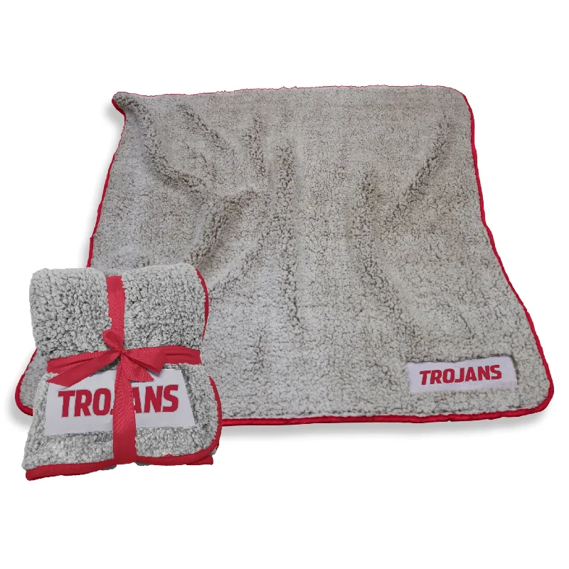 Team home textiles with bold team logos-Troy University Frosty Fleece