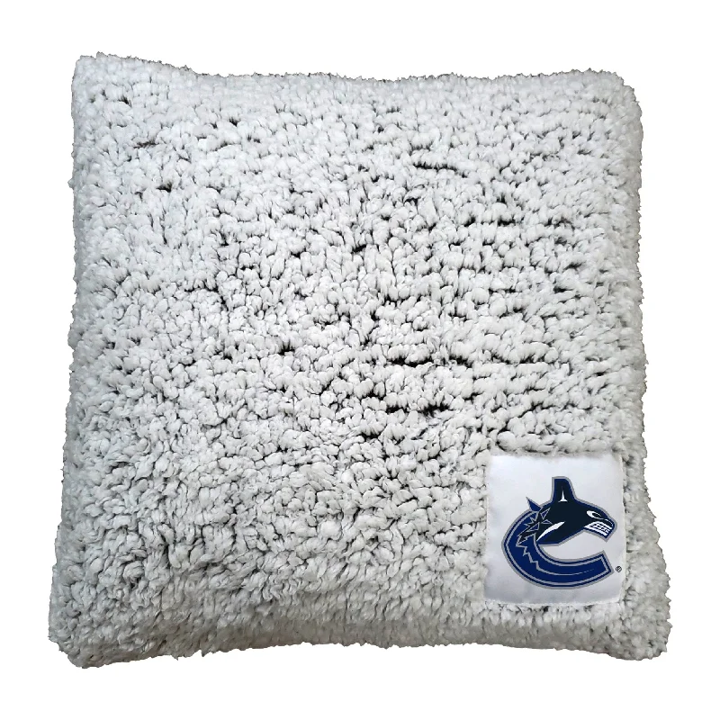 Sports team-themed home textiles for living room décor-Vancouver Canucks Frosty Throw Pillow