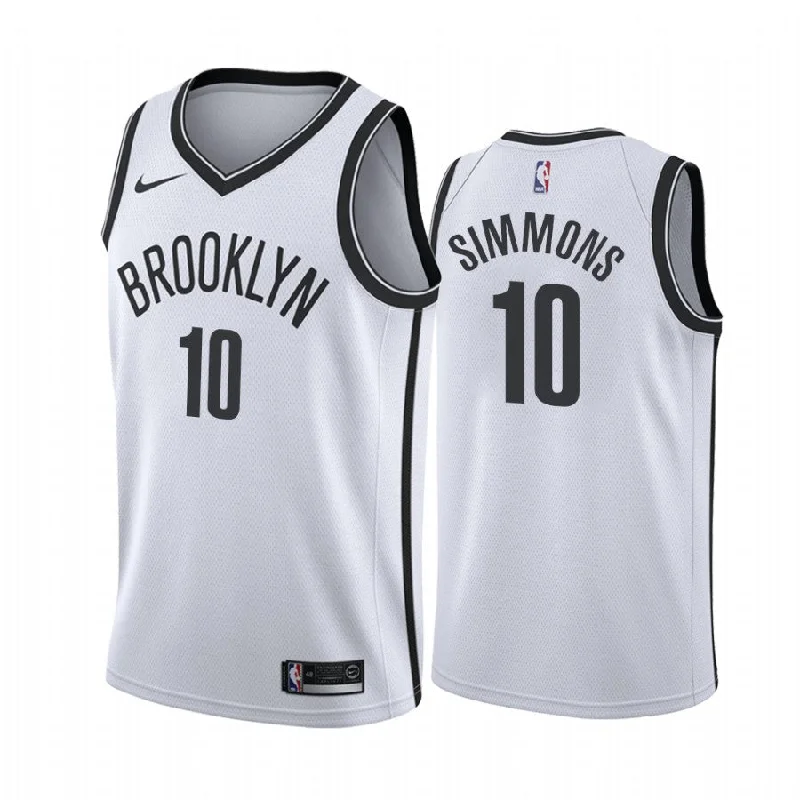 Personalized soccer jersey for high school and college teams-Personalized basketball jersey for high school and college teams-Ben Simmons Brooklyn Nets Jersey (HEAT PRESSED)