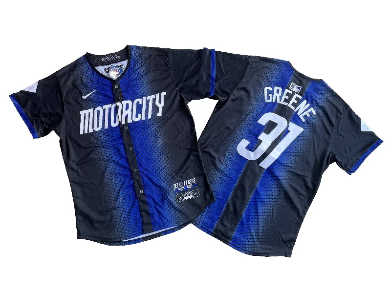 Baseball jersey with a unique design for special events-Men's Detroit Tigers Riley Greene #31 Navy 2024 City Connect Limited Jersey