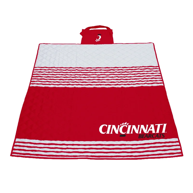 Team home textiles with signature team colors-Cincinnati Outdoor Blanket