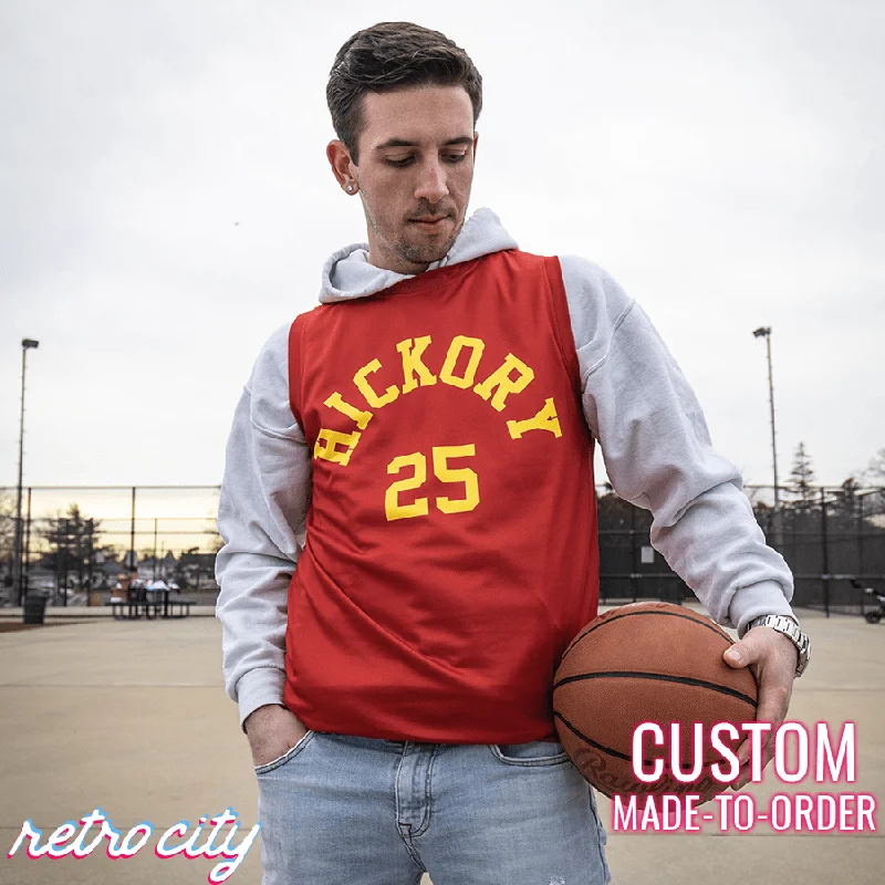 Soccer jersey with flexible and comfortable fit-Basketball jersey with flexible and comfortable fit-Hickory High School 'Hoosiers' Custom Basketball Jersey