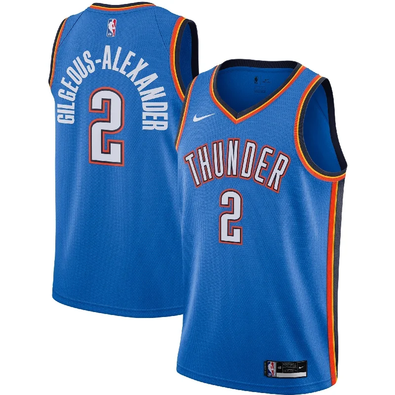 Personalized soccer jersey for sport-themed parties-Personalized basketball jersey for sport-themed parties-Shai Gilgeous-Alexander Oklahoma City Thunder Jersey