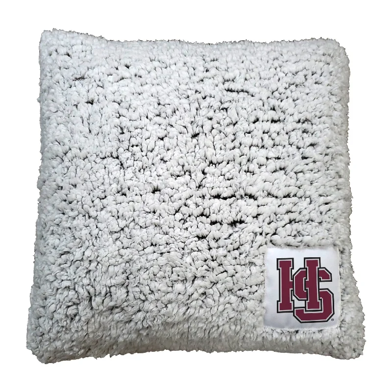 Custom team home textiles for a winning home atmosphere-Hampden-Sydney Frosty Throw Pillow