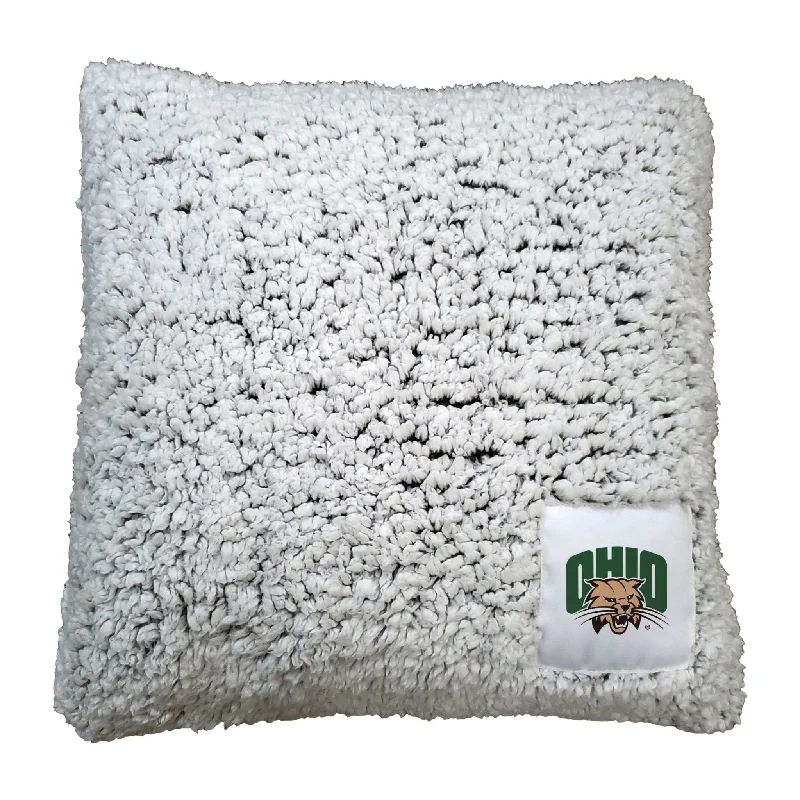 Custom team home textiles for sports parties-Ohio Univ Frosty Throw Pillow