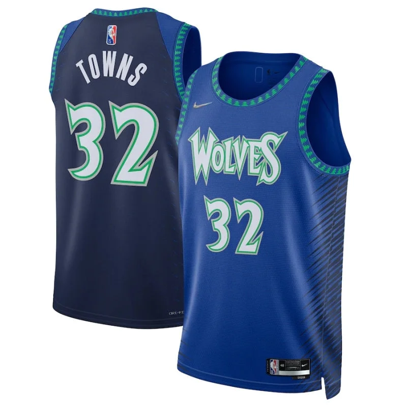 Soccer jersey with moisture management for athletes-Basketball jersey with moisture management for athletes-Karl Anthony Towns Minnesota Timberwolves Jersey