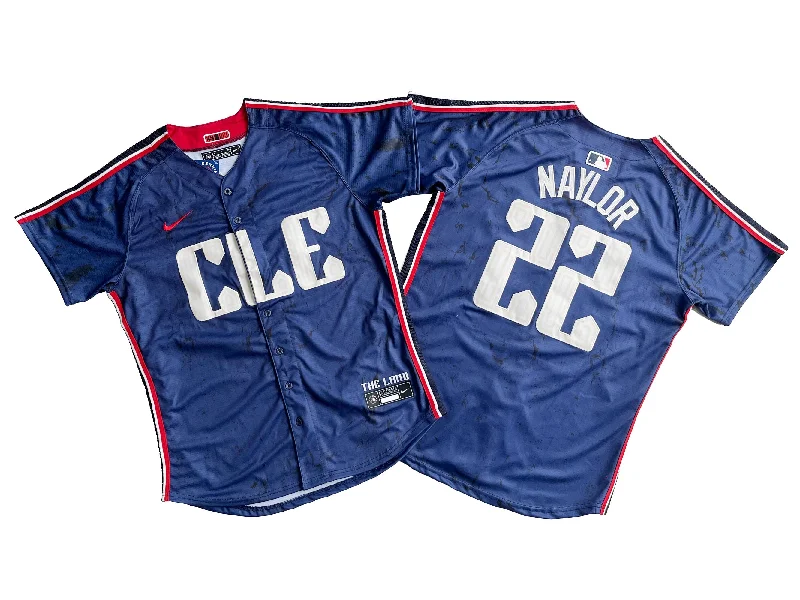 Team baseball jersey with sporty and professional look-Men's Cleveland Guardians Josh Naylor #22 Navy 2024 City Connect Limited Jersey