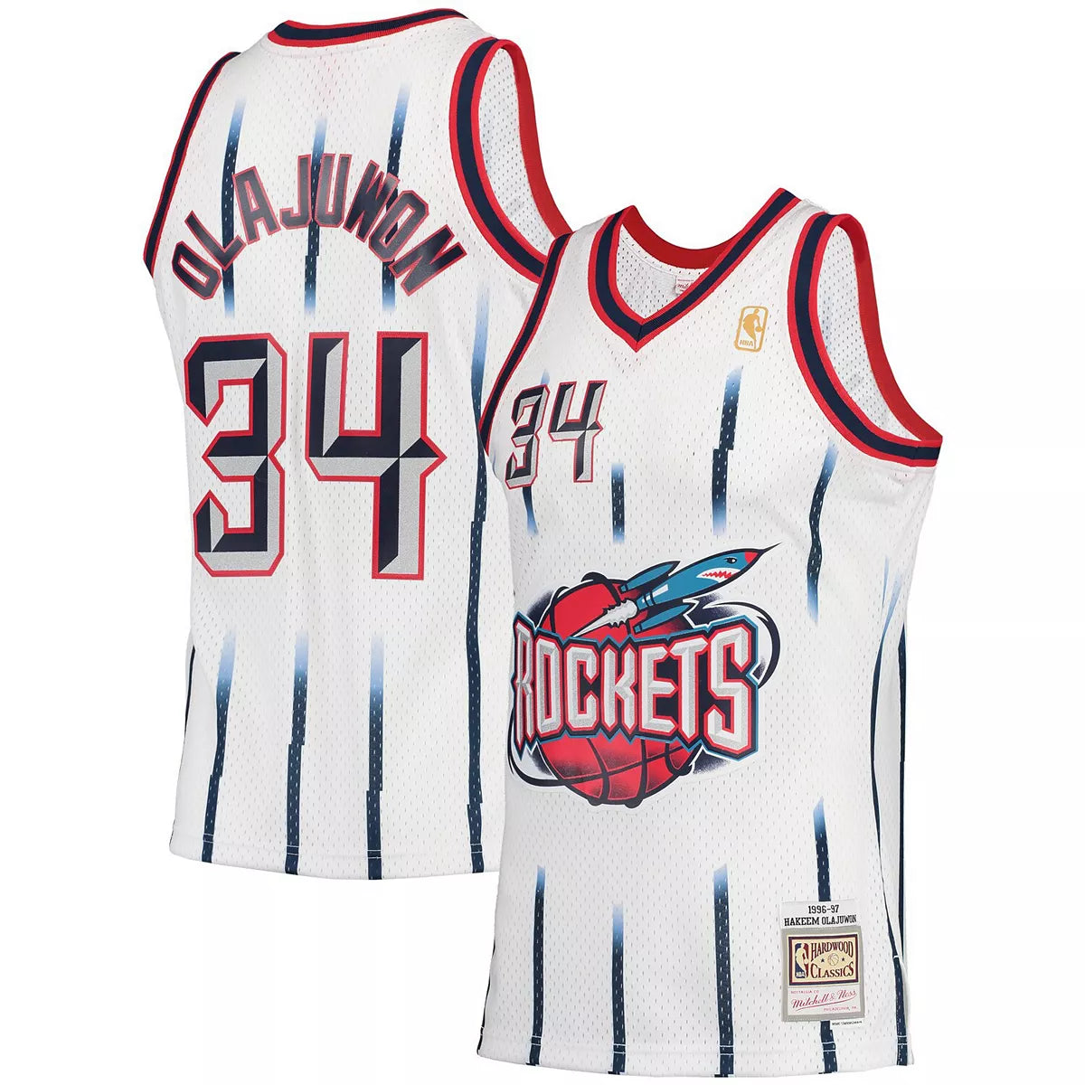 Personalized soccer jersey for sports enthusiasts-Personalized basketball jersey for sports enthusiasts-Hakeem Olajuwon Houston Rockets Jersey