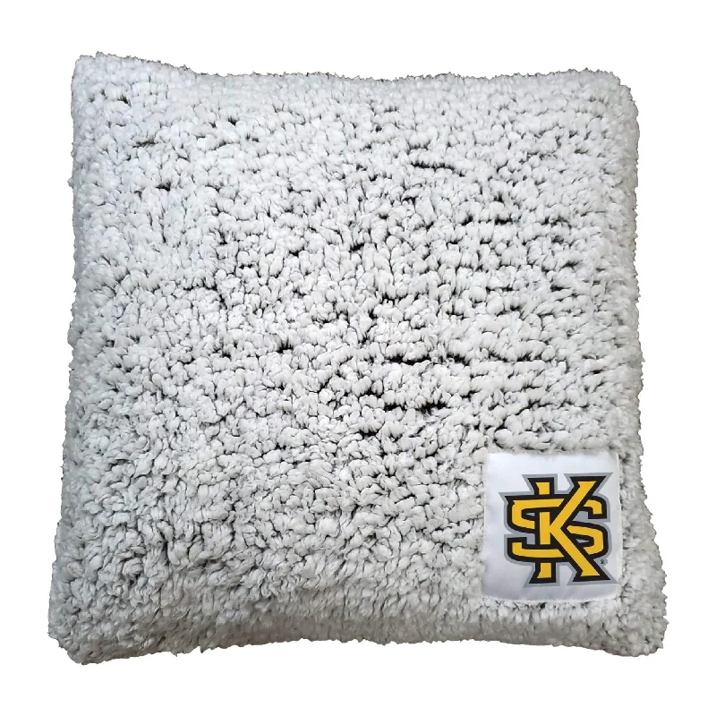 Team home textiles with quick-dry technology for bathroom use-Kennesaw State Frosty Throw Pillow