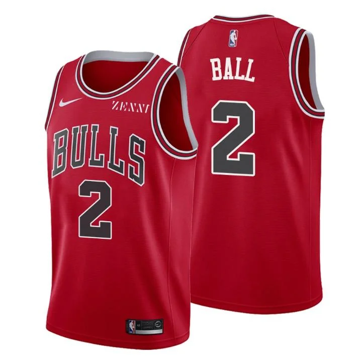 Custom soccer jersey with your favorite team-Custom basketball jersey with your favorite team-Lonzo Ball Chicago Bulls Jersey