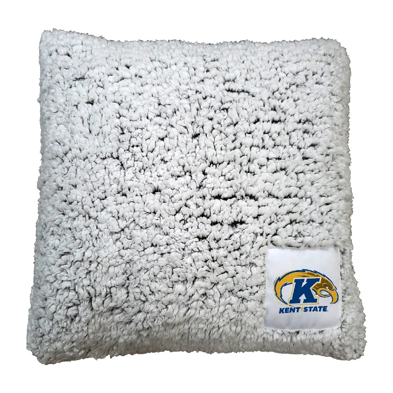 Personalized team towels for home games-Kent State Frosty Throw Pillow