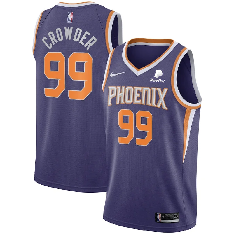 Team soccer jersey with matching accessories-Team basketball jersey with matching accessories-Jae Crowder Phoenix Suns Jersey