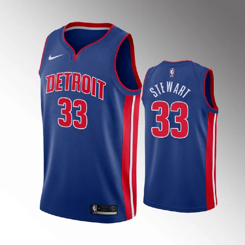 Custom soccer jersey for fan events and parades-Custom basketball jersey for fan events and parades-Isaiah Stewart Detroit Pistons Jersey