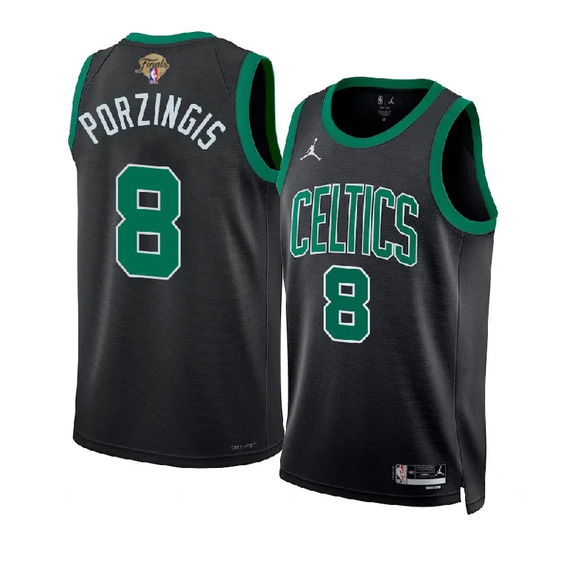 Soccer jerseys with custom patches and designs-Basketball jerseys with custom patches and designs-Kristaps Porzingis Boston Celtics NBA Finals 2024 Jersey