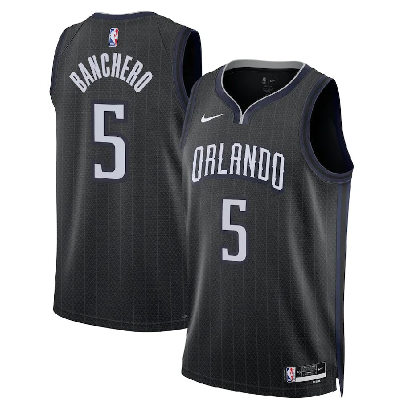 Personalized soccer jersey with vibrant color schemes-Personalized basketball jersey with vibrant color schemes-Paolo Banchero Orlando Magic Jersey