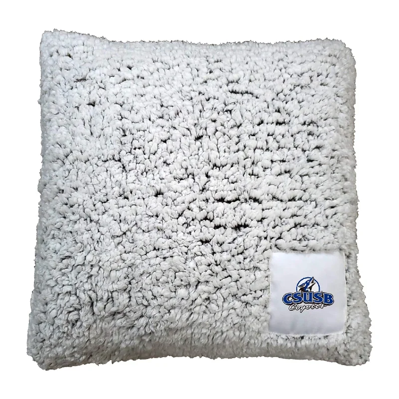 Comfortable team home textiles for relaxing after the game-San Bernardino Frosty Throw Pillow