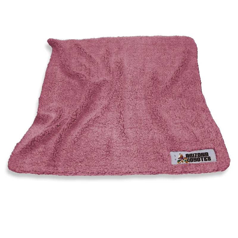 Team home textiles with functional designs for sports fans-Arizona Coyotes Lockup Color Frosty Fleece