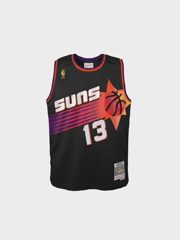 Custom soccer jersey for charity events-Custom basketball jersey for charity events-Mitchell & Ness Youth Phoenix Suns Jersey Wars Swingman - Steve Nash 1996-97 Alternate