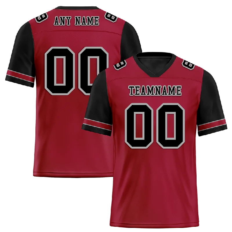 Custom soccer jersey for all skill levels-Custom Brown Black Two Tone Black Personalized Authentic Football Jersey FBJ02-bc0fa0d