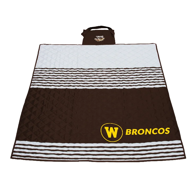 Custom team home textiles for sports parties-Western Michigan Outdoor Blanket