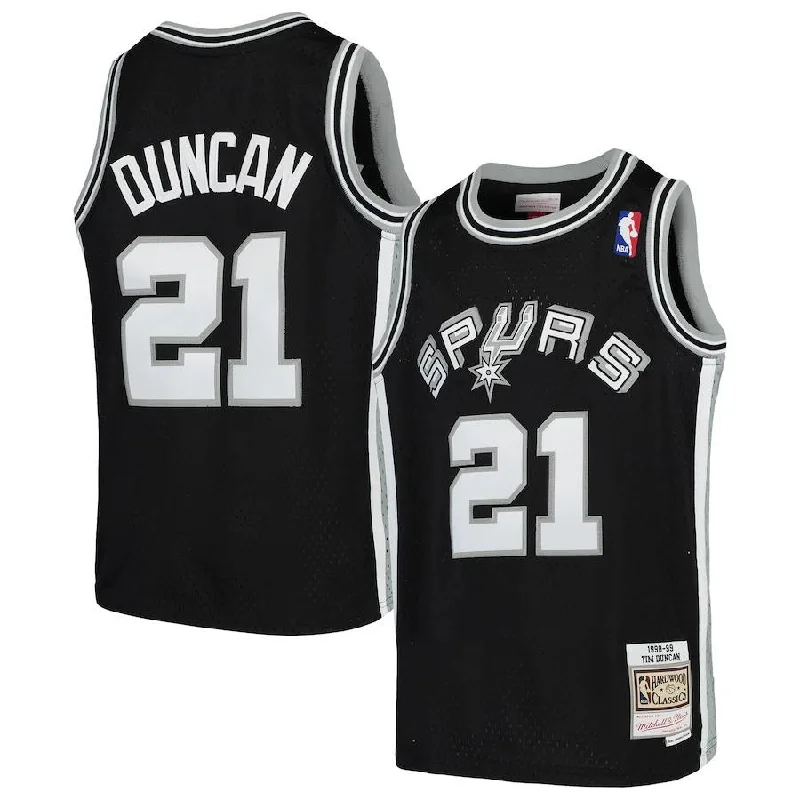 Soccer jersey with retro team design for collectors-Basketball jersey with retro team design for collectors-Tim Duncan San Antonio Spurs Jersey