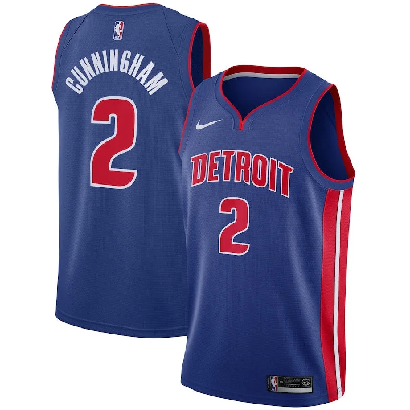 Personalized soccer jersey with vibrant color schemes-Personalized basketball jersey with vibrant color schemes-Cade Cunningham Detroit Pistons Jersey