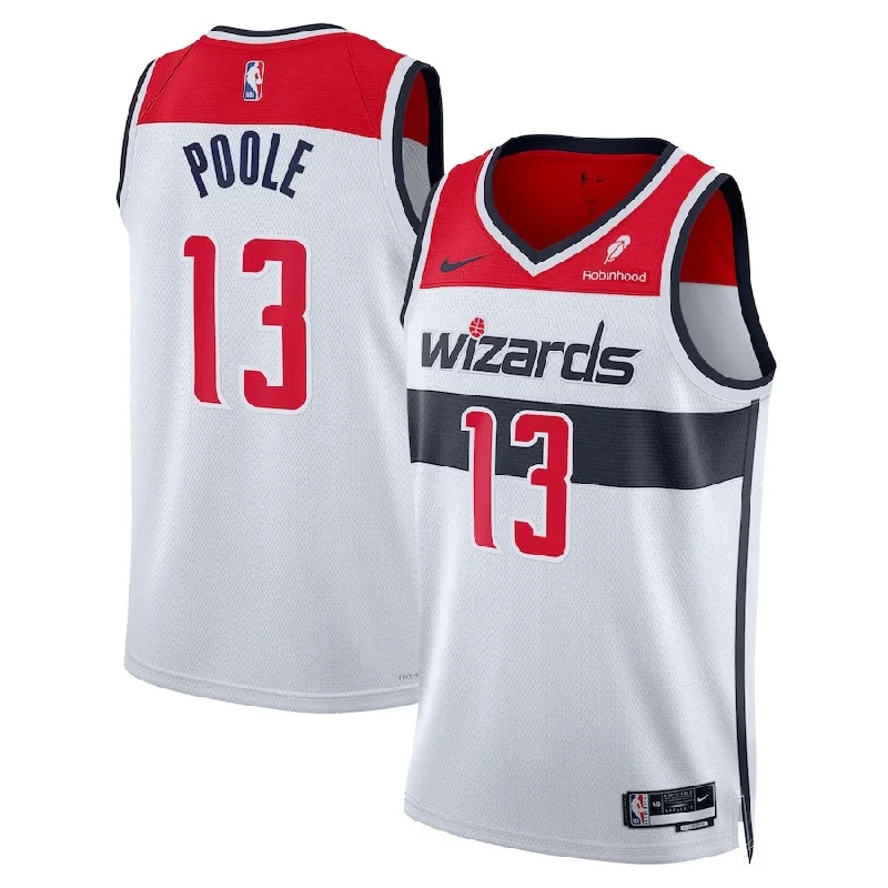 Personalized soccer jersey with custom sleeve options-Personalized basketball jersey with custom sleeve options-Jordan Poole Washington Wizards Jersey