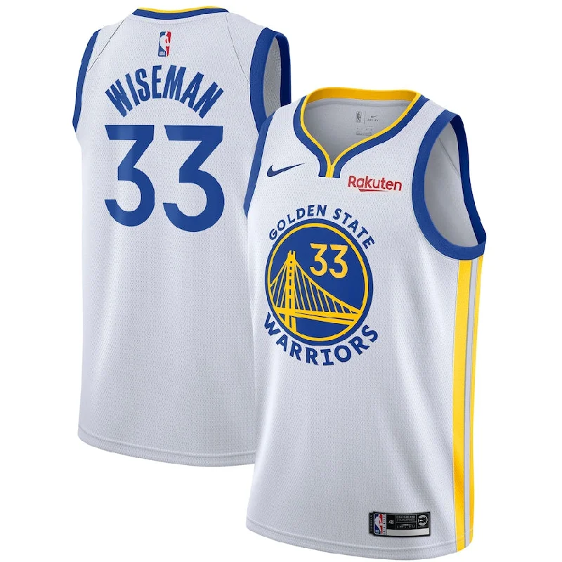 Retro-style soccer jersey with team branding-Retro-style basketball jersey with team branding-James Wiseman Golden State Warriors Jersey