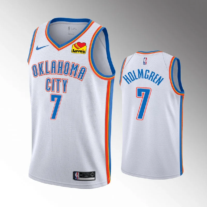 Soccer jersey for fans who love their team-Basketball jersey for fans who love their team-Chet Holmgren Oklahoma City Thunder Jersey