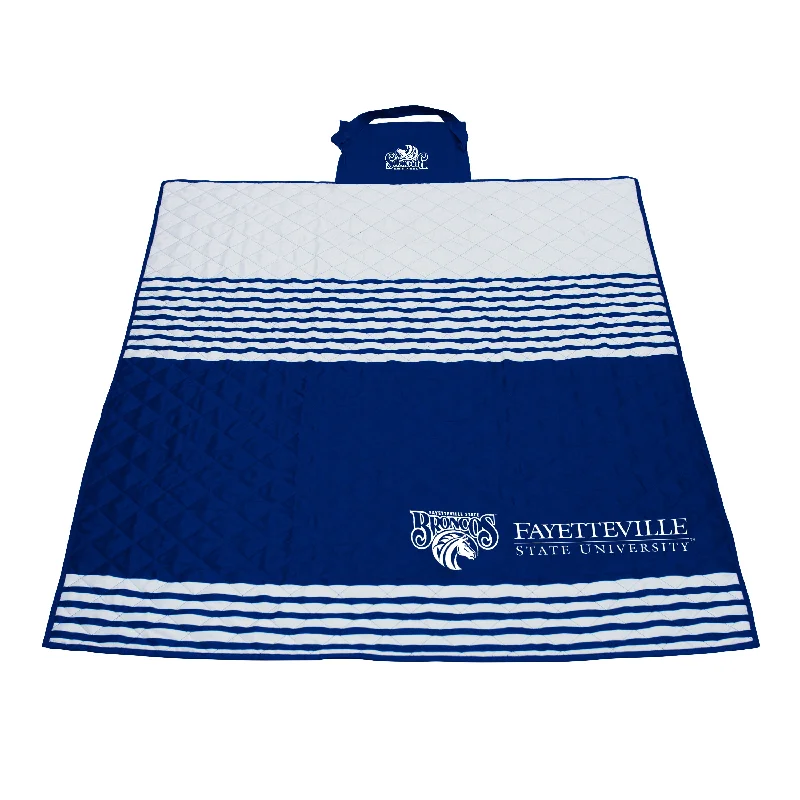 Team home textiles with bold graphics and colors-Fayetteville State Outdoor Blanket