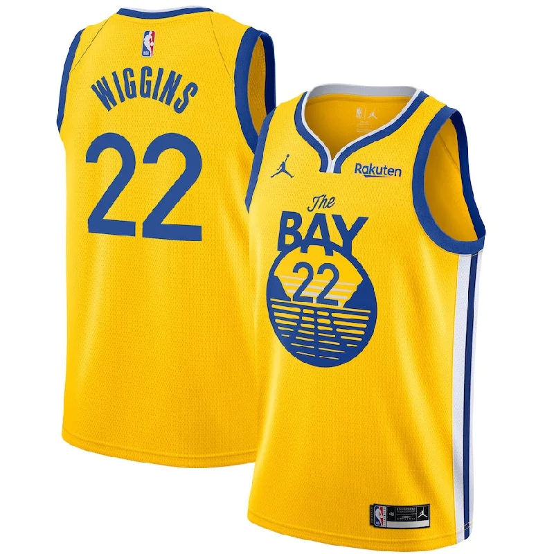 Custom soccer jersey with player name and number-Custom basketball jersey with player name and number-Andrew Wiggins Golden State Warriors Jersey