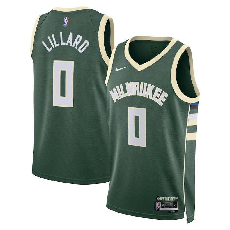 Custom soccer jersey for both indoor and outdoor games-Custom basketball jersey for both indoor and outdoor games-Damian Lillard Milwaukee Bucks Jersey