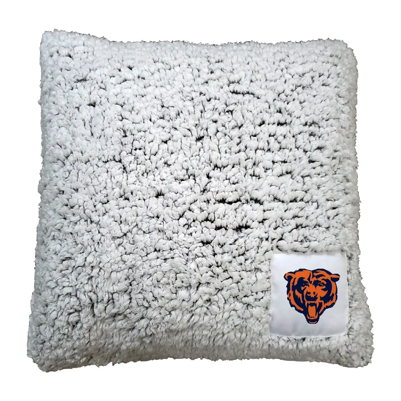 Soft, plush team blankets for watching the game in style-Chicago Bears Frosty Throw Pillow