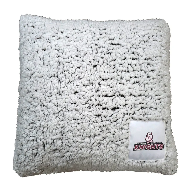 Personalized team throws for cozy sports nights-Bellarmine Frosty Throw Pillow