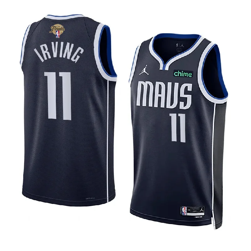 Soccer jersey with customizable stitching and patchwork-Basketball jersey with customizable stitching and patchwork-Kyrie Irving Dallas Mavericks NBA Finals 2024 Jersey