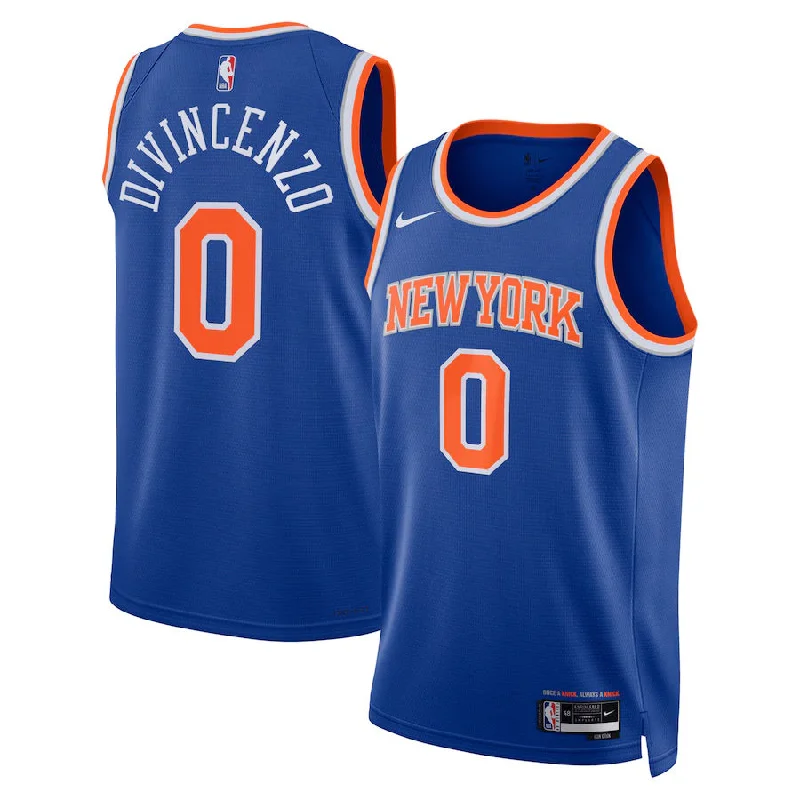 Custom soccer jersey for fan events and parades-Custom basketball jersey for fan events and parades-Donte DiVincenzo New York Knicks Jersey