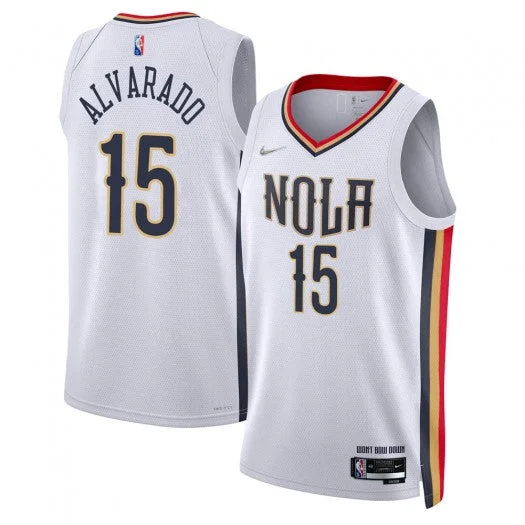 Premium soccer jersey with embroidery options-Premium basketball jersey with embroidery options-Jose Alvarado New Orleans Pelicans Jersey