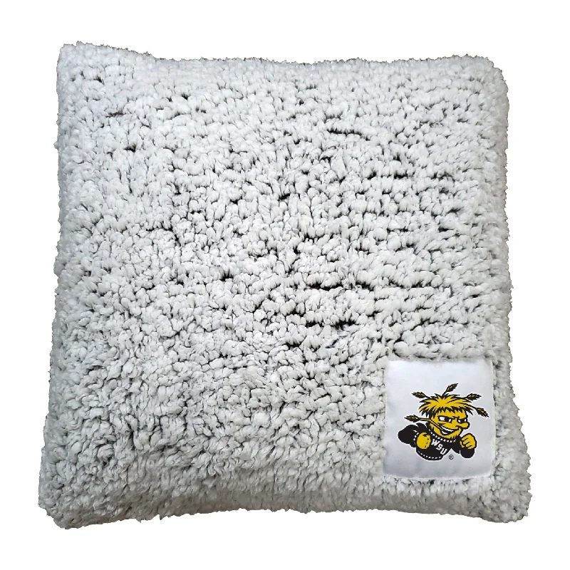 Custom team bedspreads for a winning team atmosphere-Wichita State Frosty Throw Pillow