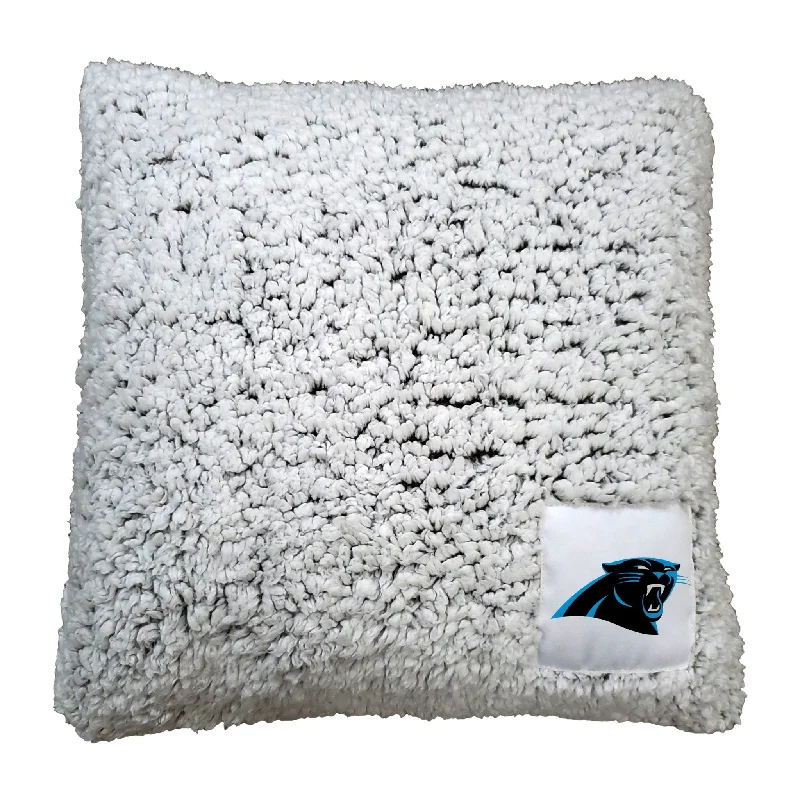 Customizable team towels for fans-Carolina Panthers Frosty Throw Pillow