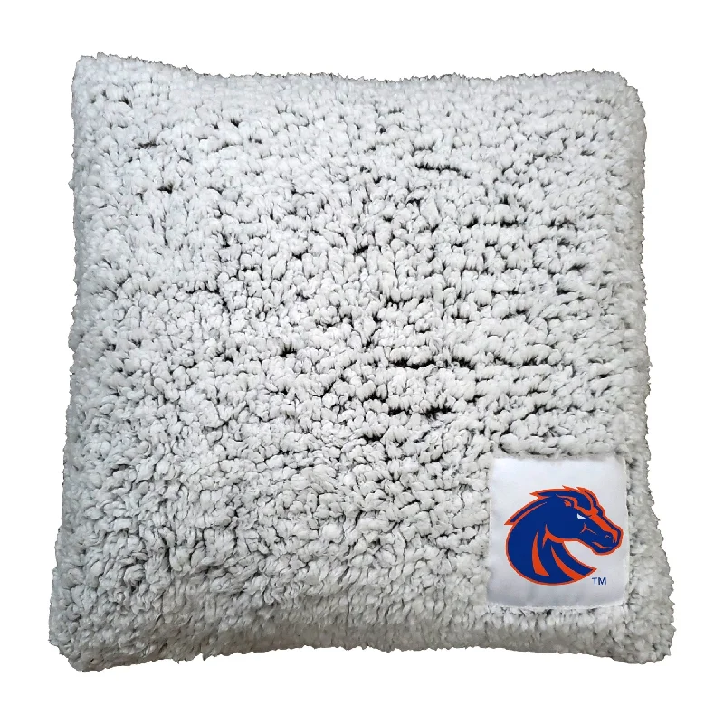 Custom team home textiles for tailgating parties-Boise State Frosty Throw Pillow